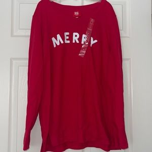 NWT!! Red Christmas Pajama Shirt